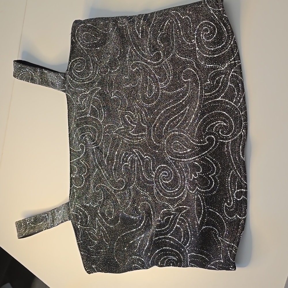 Coldwater Creek Black Sparkly Cami, med/petite